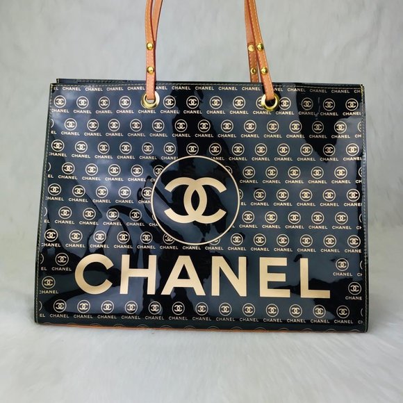 chanel tote beach bag